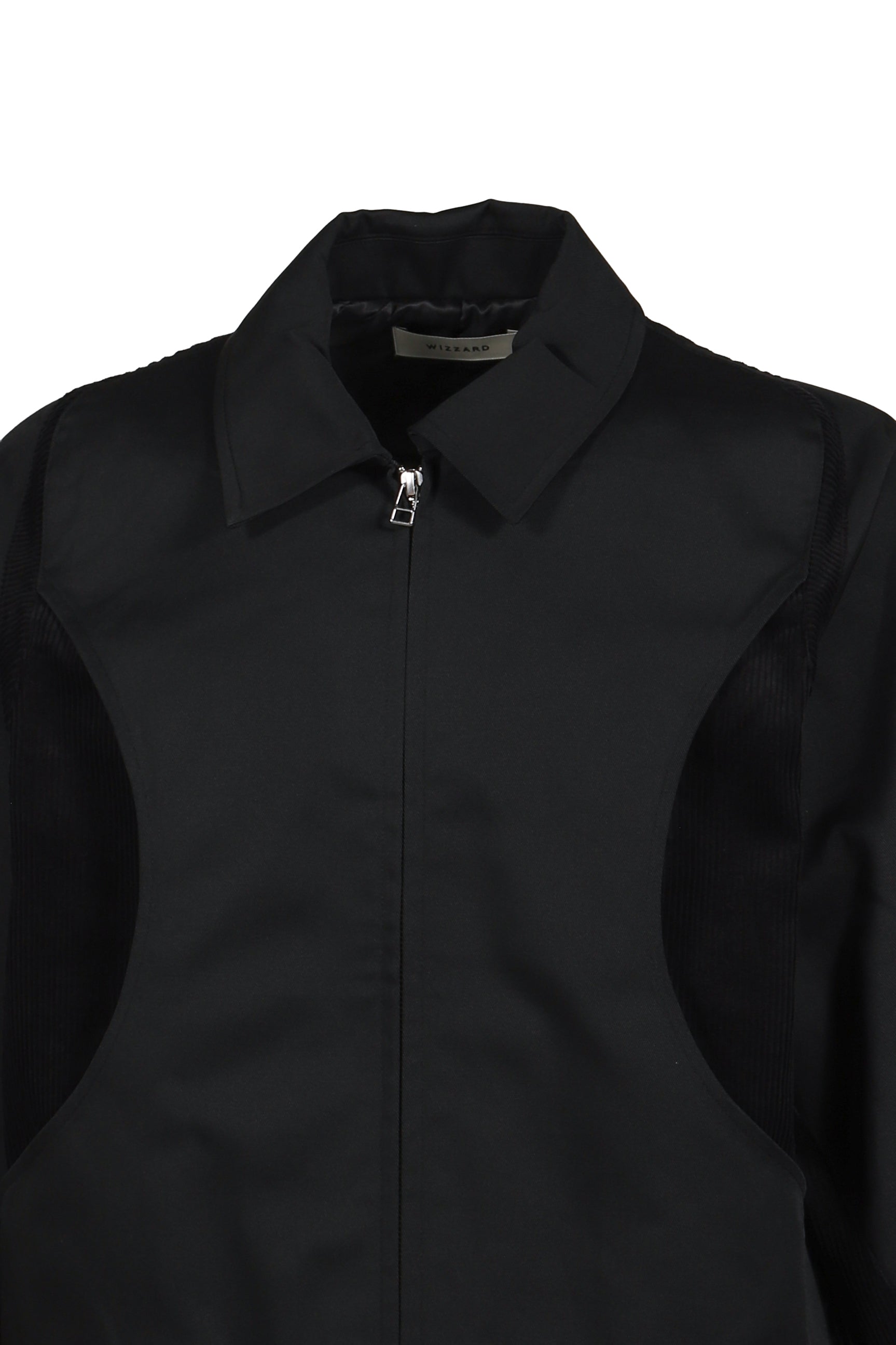 CUT UP HARRINGTON JACKET / BLK