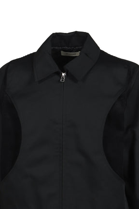 CUT UP HARRINGTON JACKET / BLK