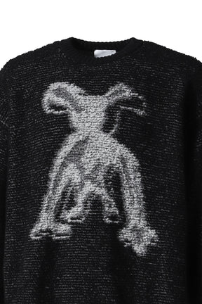 MONSTER PILE KNIT / BLK