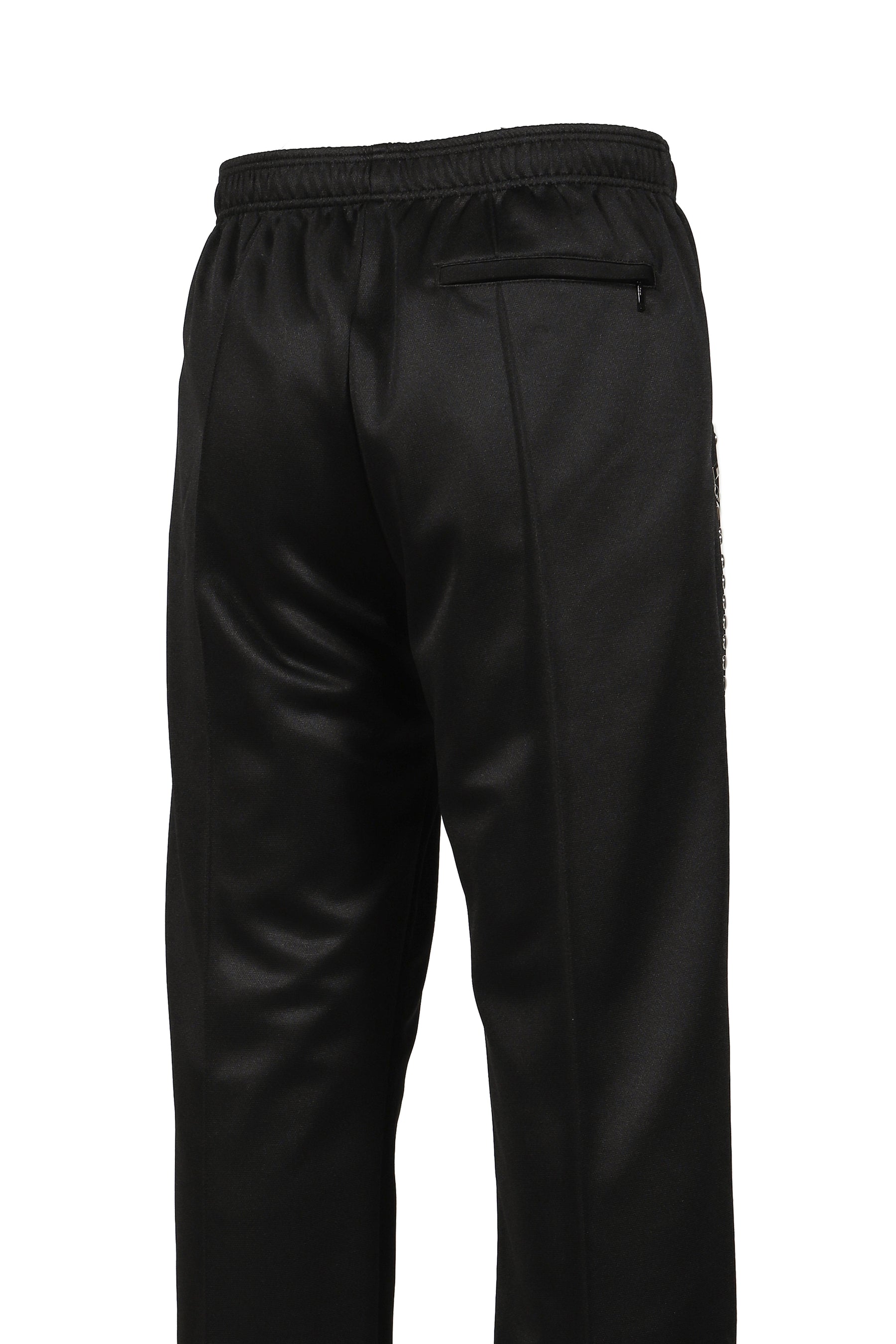 POLYESTER JERSEY TRACK PANTS / BLK