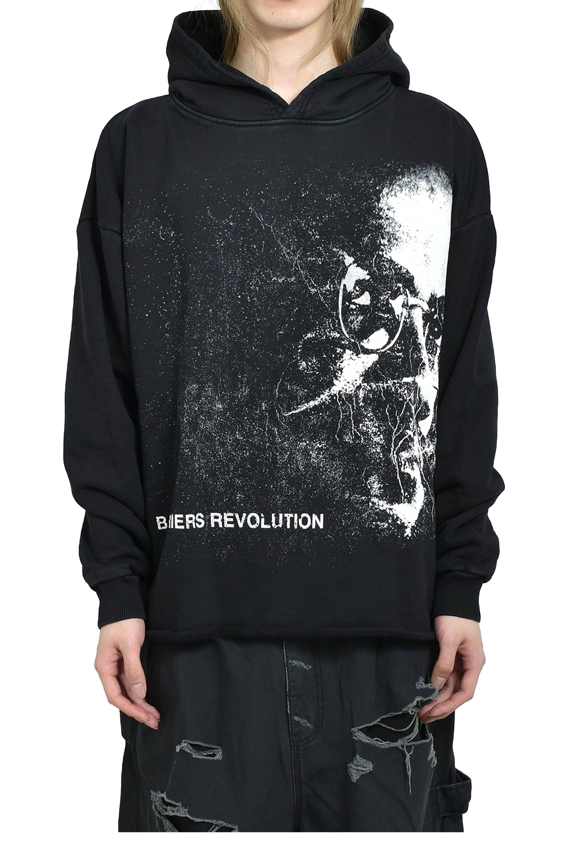 EDUCATED HUMAN HOODIE / BLK