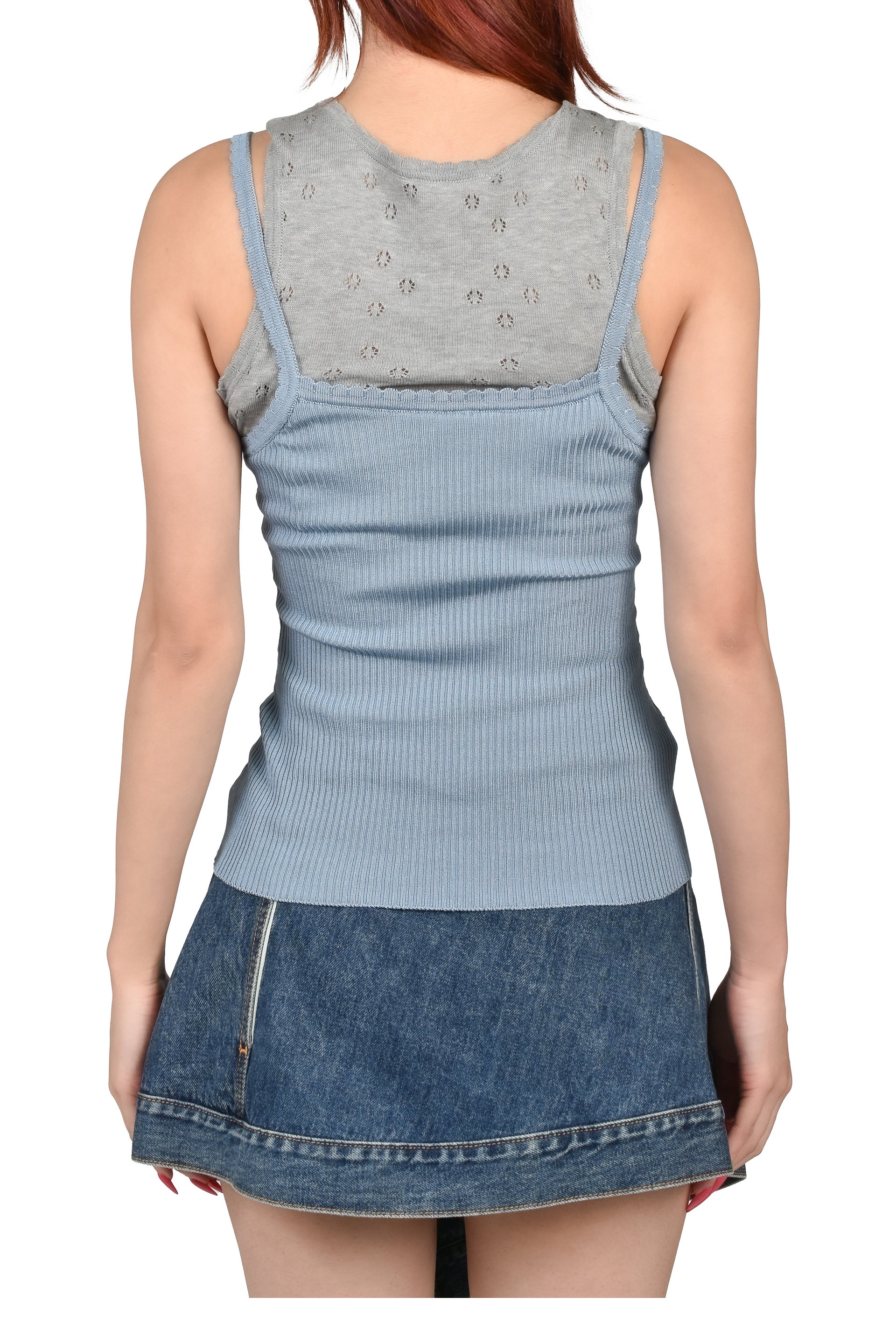 DOUBLE CAMISOLE / BLUE