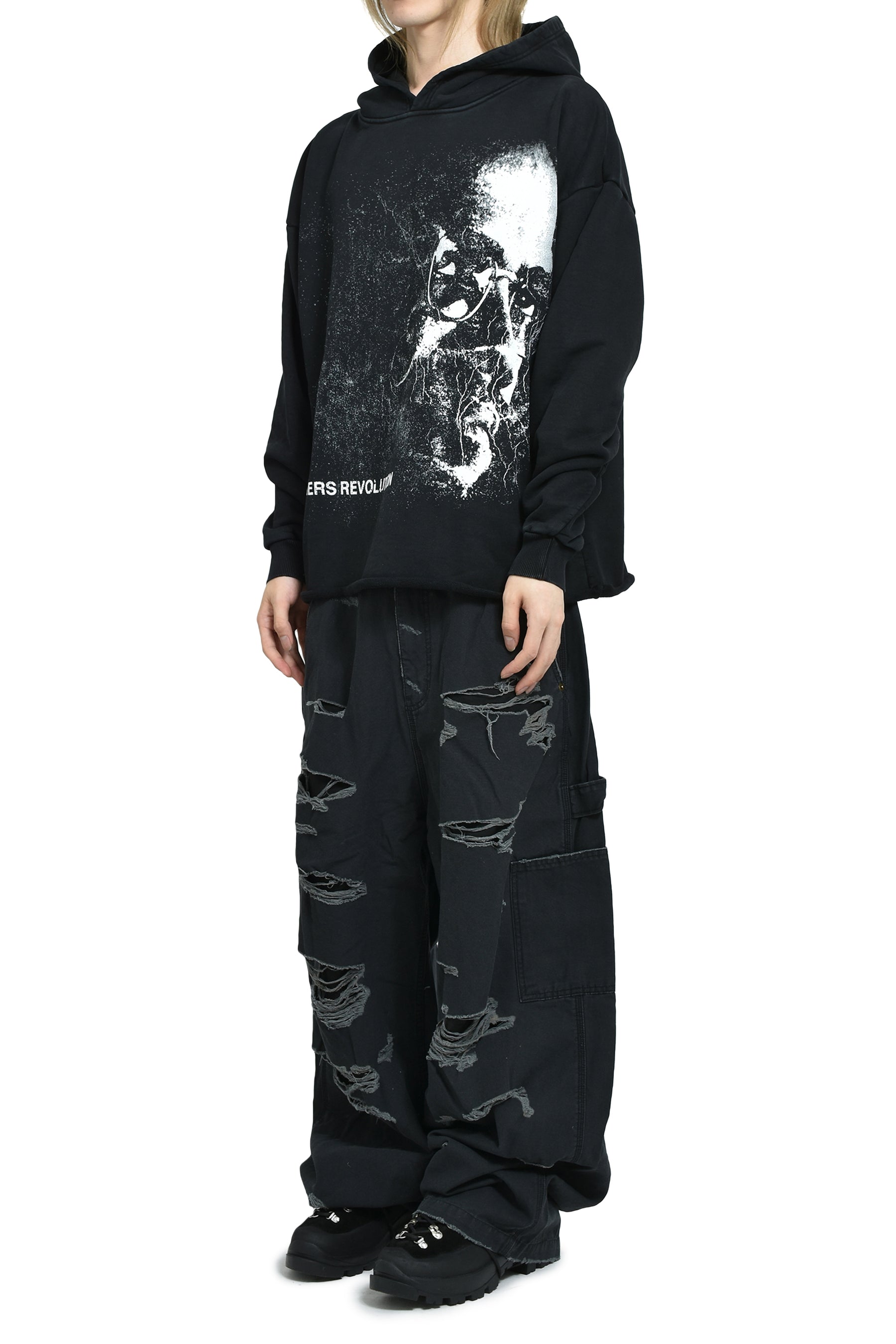 EDUCATED HUMAN HOODIE / BLACK 