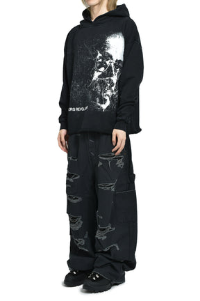 EDUCATED HUMAN HOODIE / BLACK 