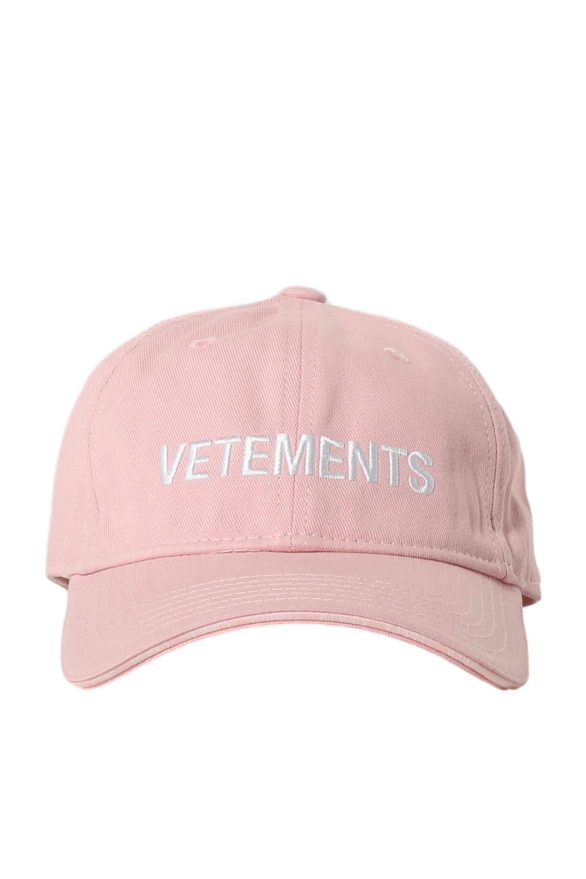 VETEMENTS ヴェトモン FW23 ICONIC LOGO CAP / BABY PNK -NUBIAN