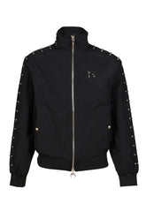 TRIPLE LINE STUD TRACK JACKET / BLK