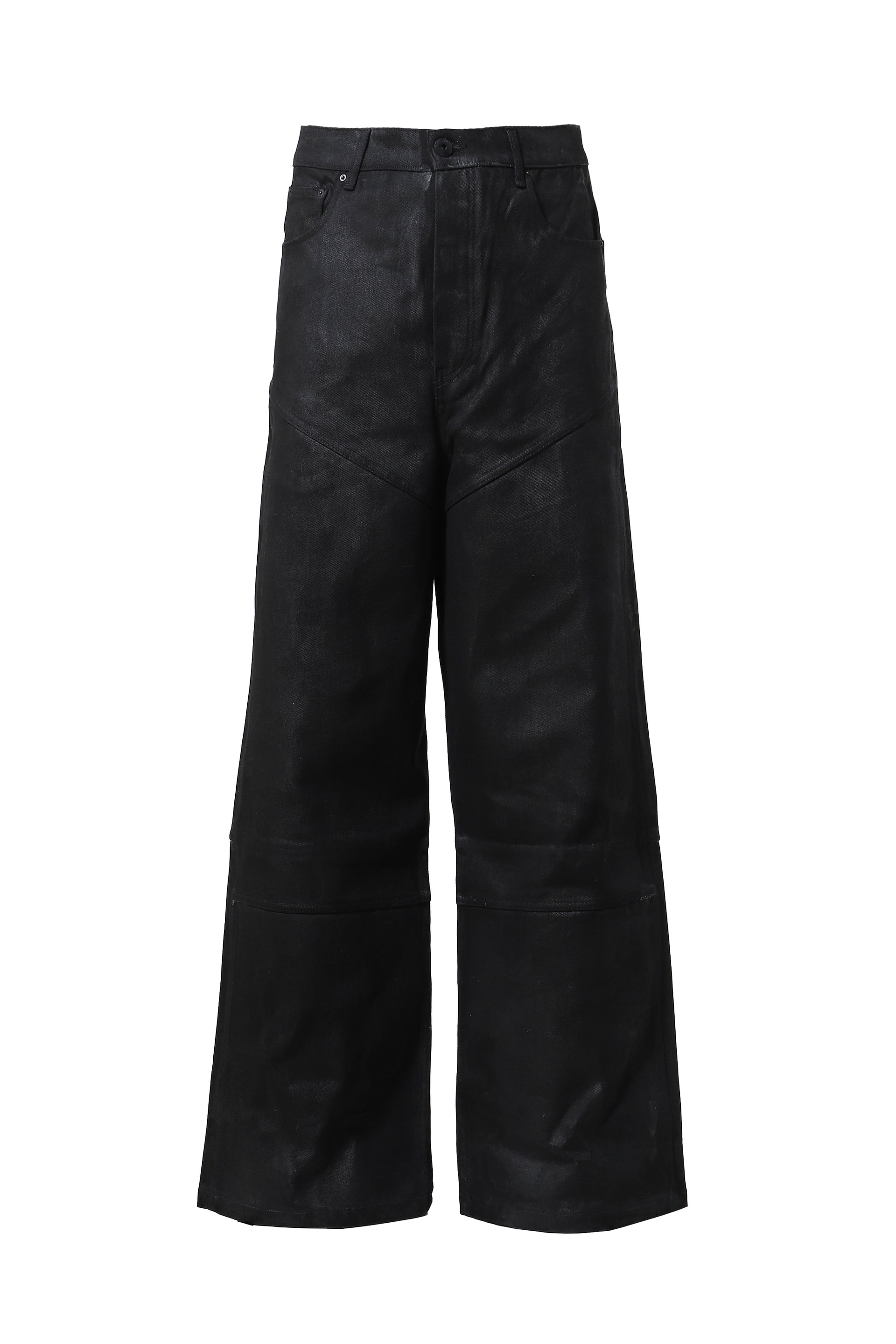 LOW CROTCH OILSKIN DENIM / BLK OILSKIN