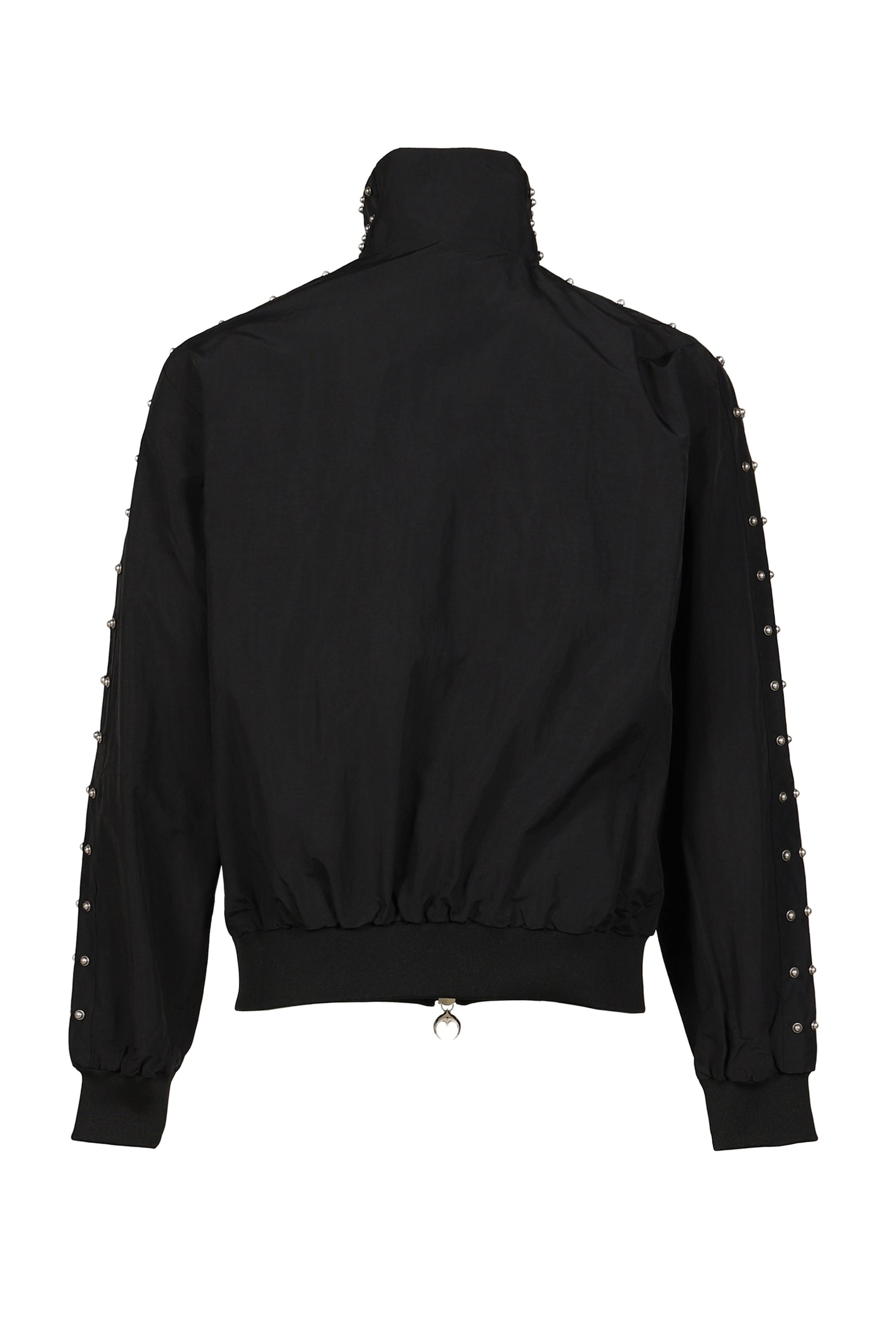 TRIPLE LINE STUD TRACK JACKET / BLK