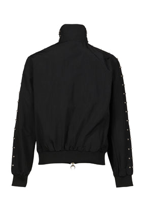 TRIPLE LINE STUD TRACK JACKET / BLK