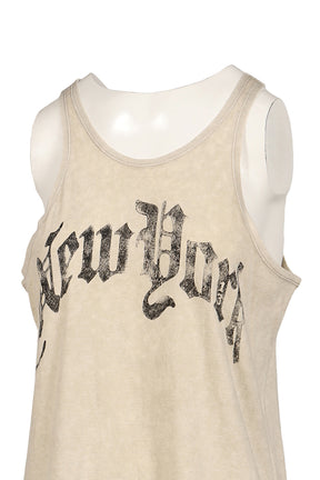 NEW YORK RELAXED TANK / KHA ACID STONE