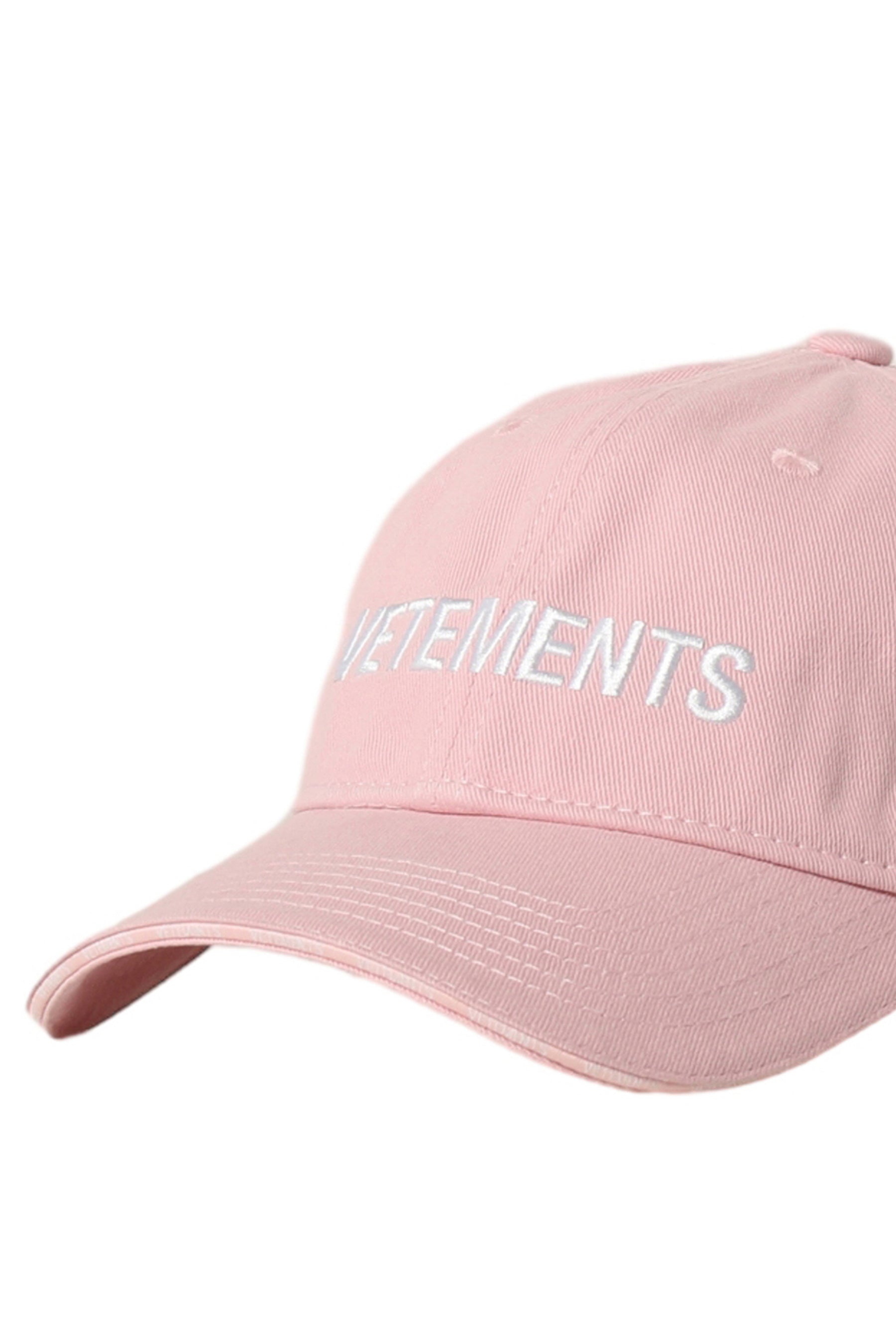 VETEMENTS ヴェトモン FW23 ICONIC LOGO CAP / BABY PNK -NUBIAN