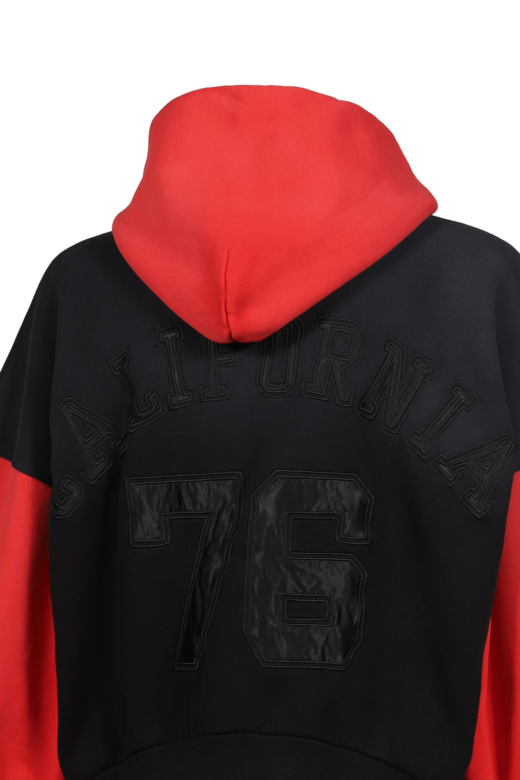 UNISEX VARSITY HOODIE KNIT / BLK RED