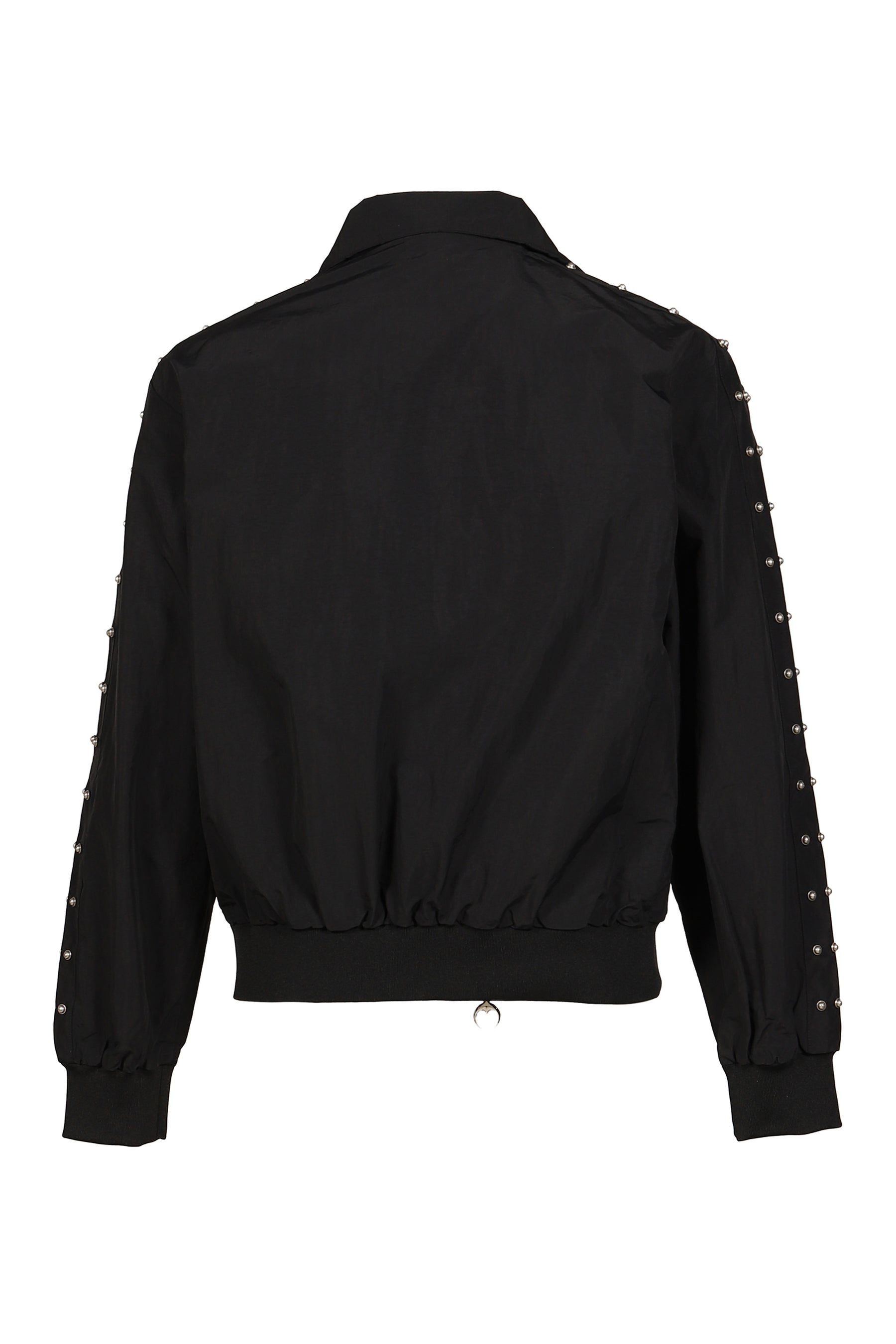 TRIPLE LINE STUD TRACK JACKET / BLK