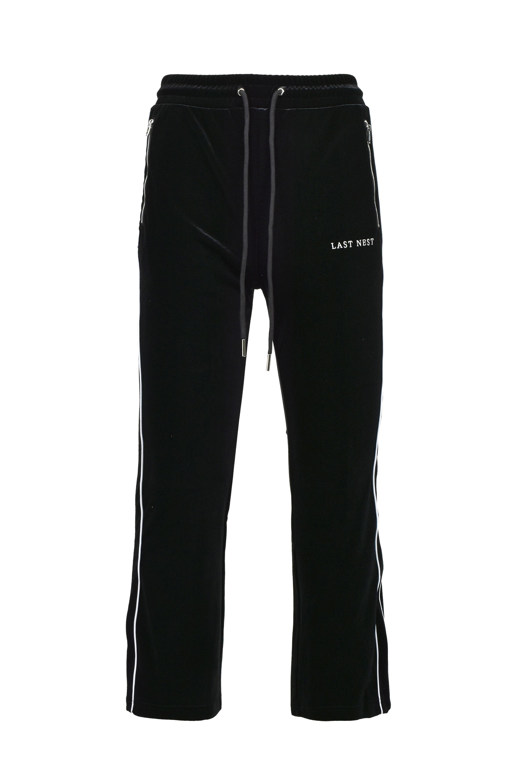 LAST NEST ブラック ベルベットパンツ Lサイズ LAST NEST ラストネスト SS26 VELVET TRACK PANTS V3 / BLK - NUBIAN