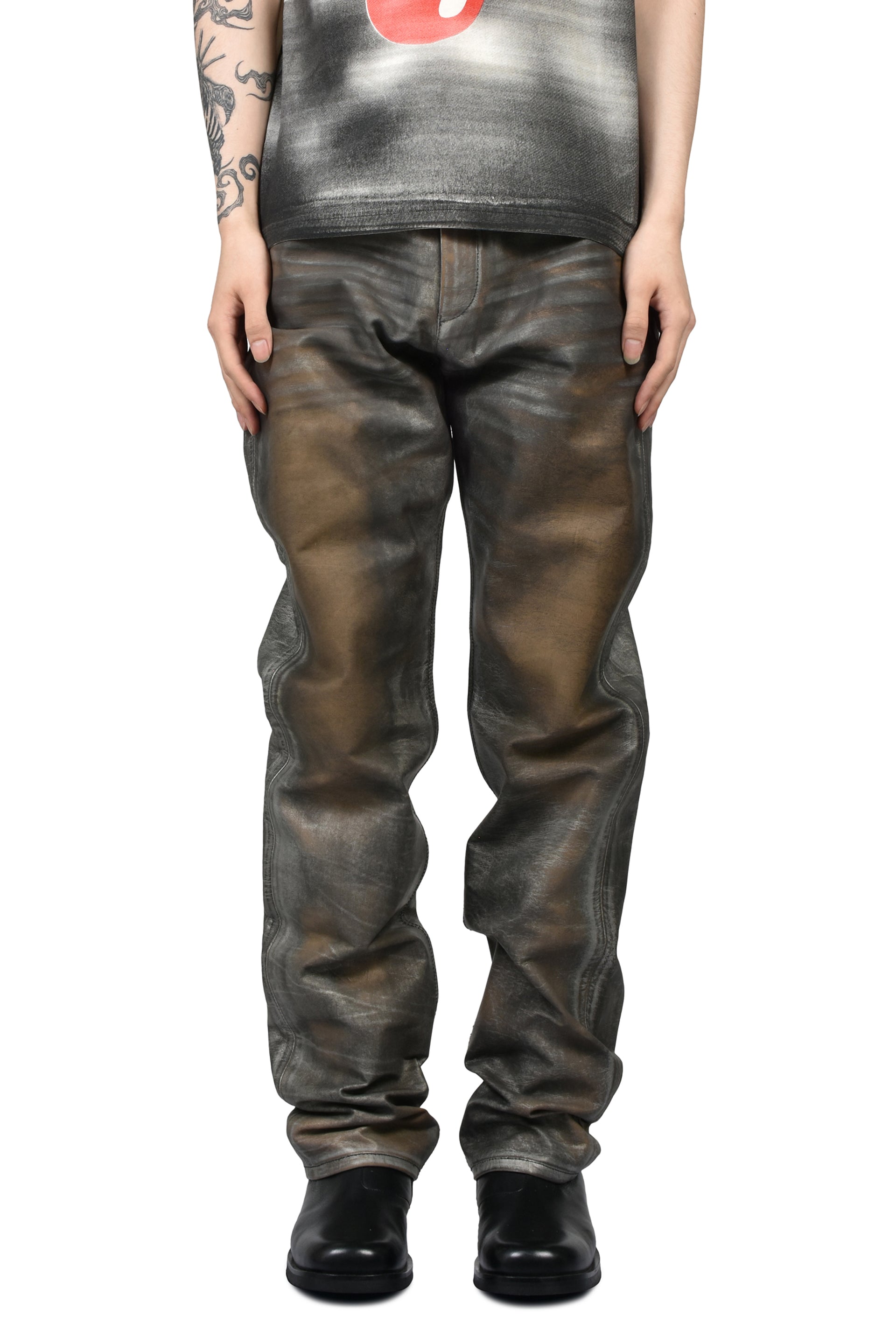 424 LEATHER FIVEPOCKET / SIL