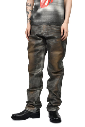 424 LEATHER FIVEPOCKET / SIL