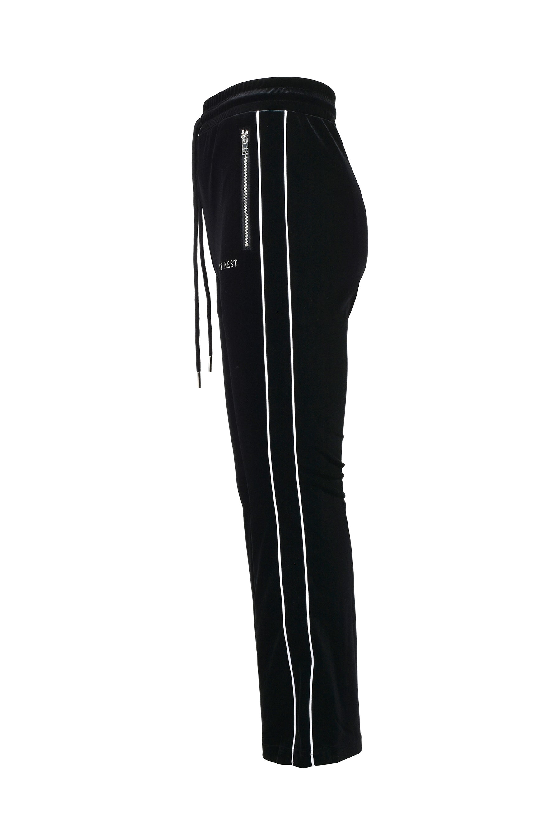 LAST NEST ブラック ベルベットパンツ Lサイズ LAST NEST ラストネスト SS26 VELVET TRACK PANTS V3 / BLK - NUBIAN