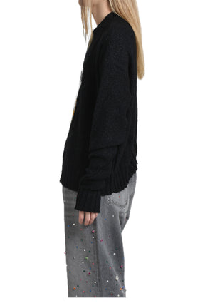 FRESHIE KNIT SWEATER / BLK