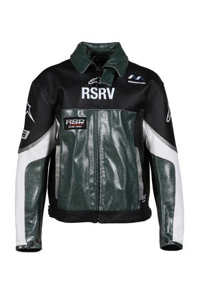 ALLOY LEATHER JACKET / GRN 