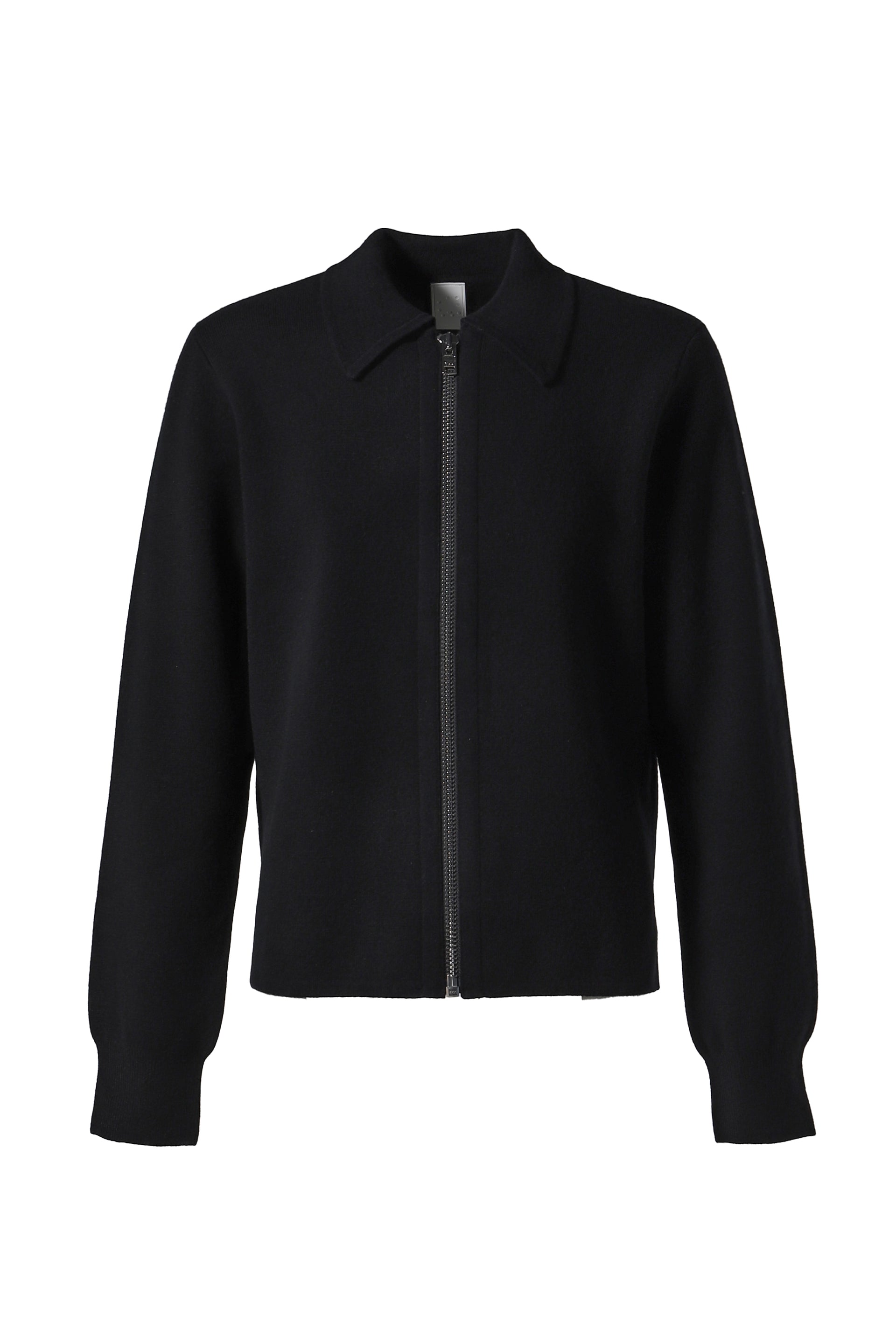 EZR FRONT ZIP SWEATER / BLK