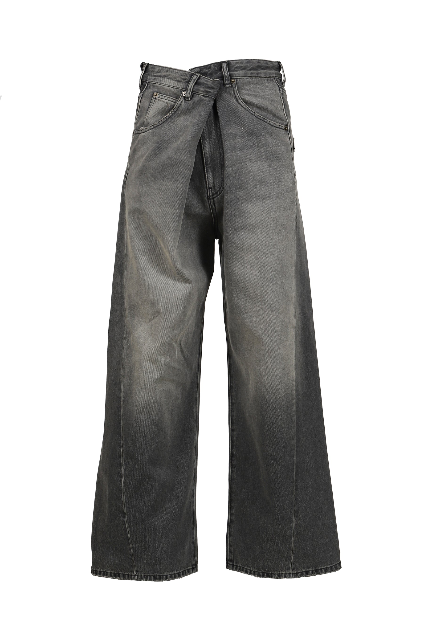 INED - FOLD OVER DENIM / BLACK 