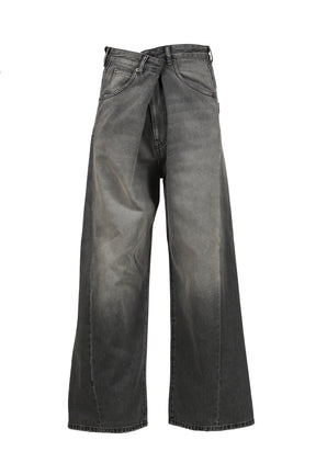 INED - FOLD OVER DENIM / BLACK 