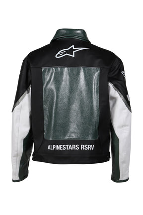 ALLOY LEATHER JACKET / GRN 