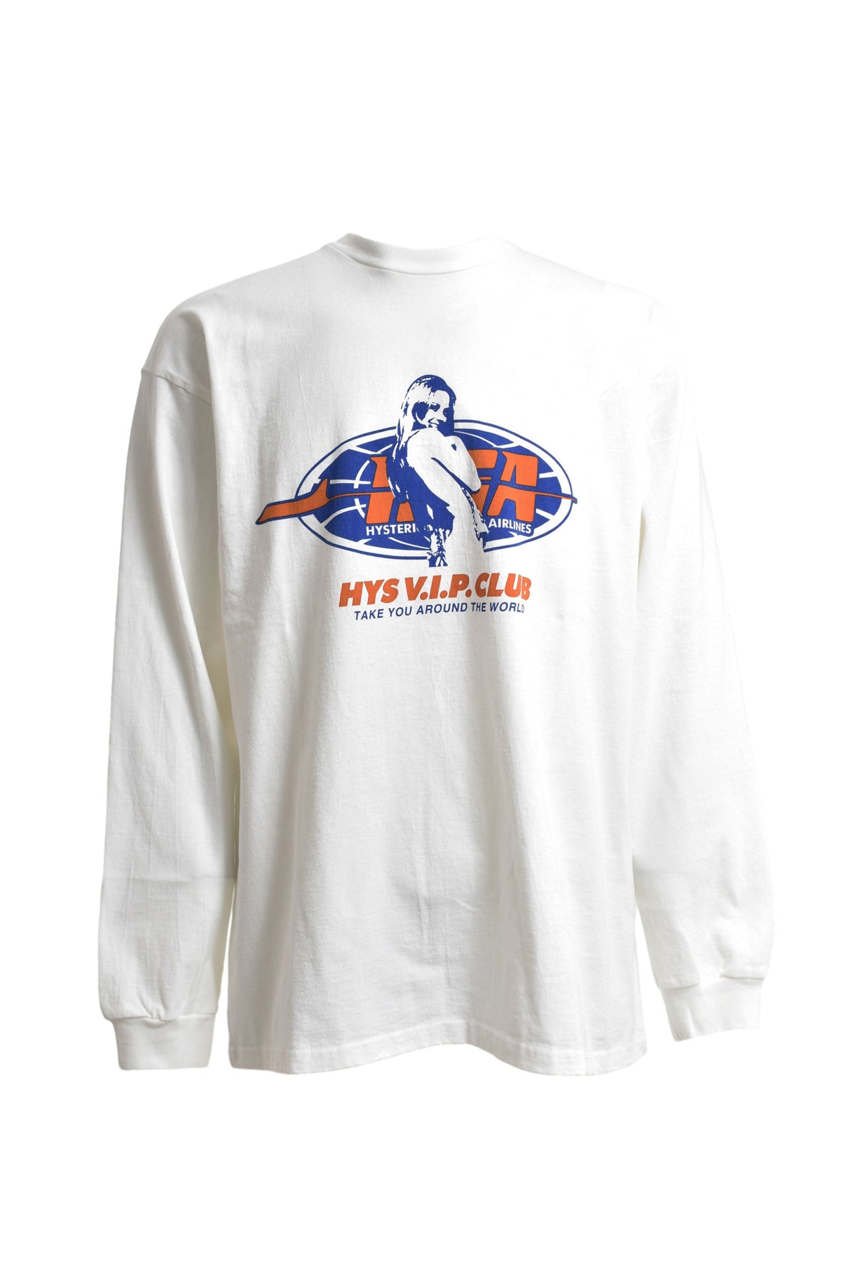 HYSTERIC AIRLINE LS T-SHIRTS / DIRTY WHT