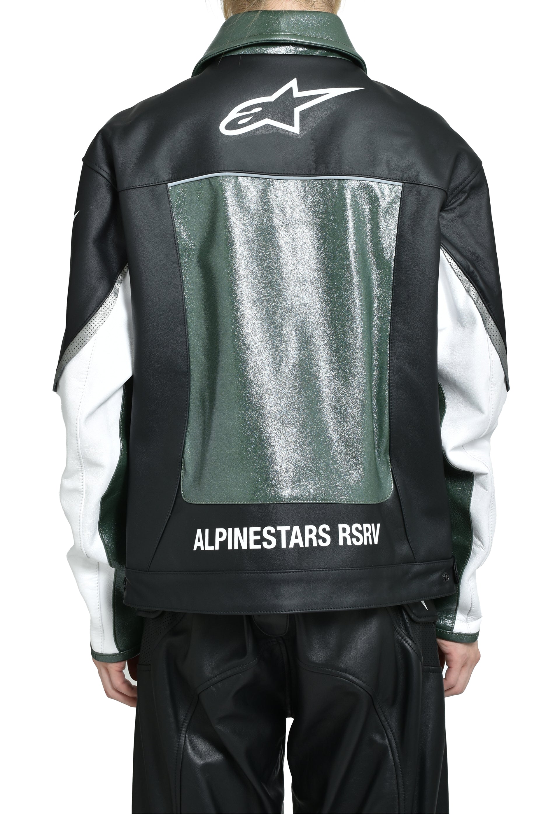 ALLOY LEATHER JACKET / GRN