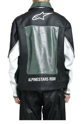 ALLOY LEATHER JACKET / GRN 