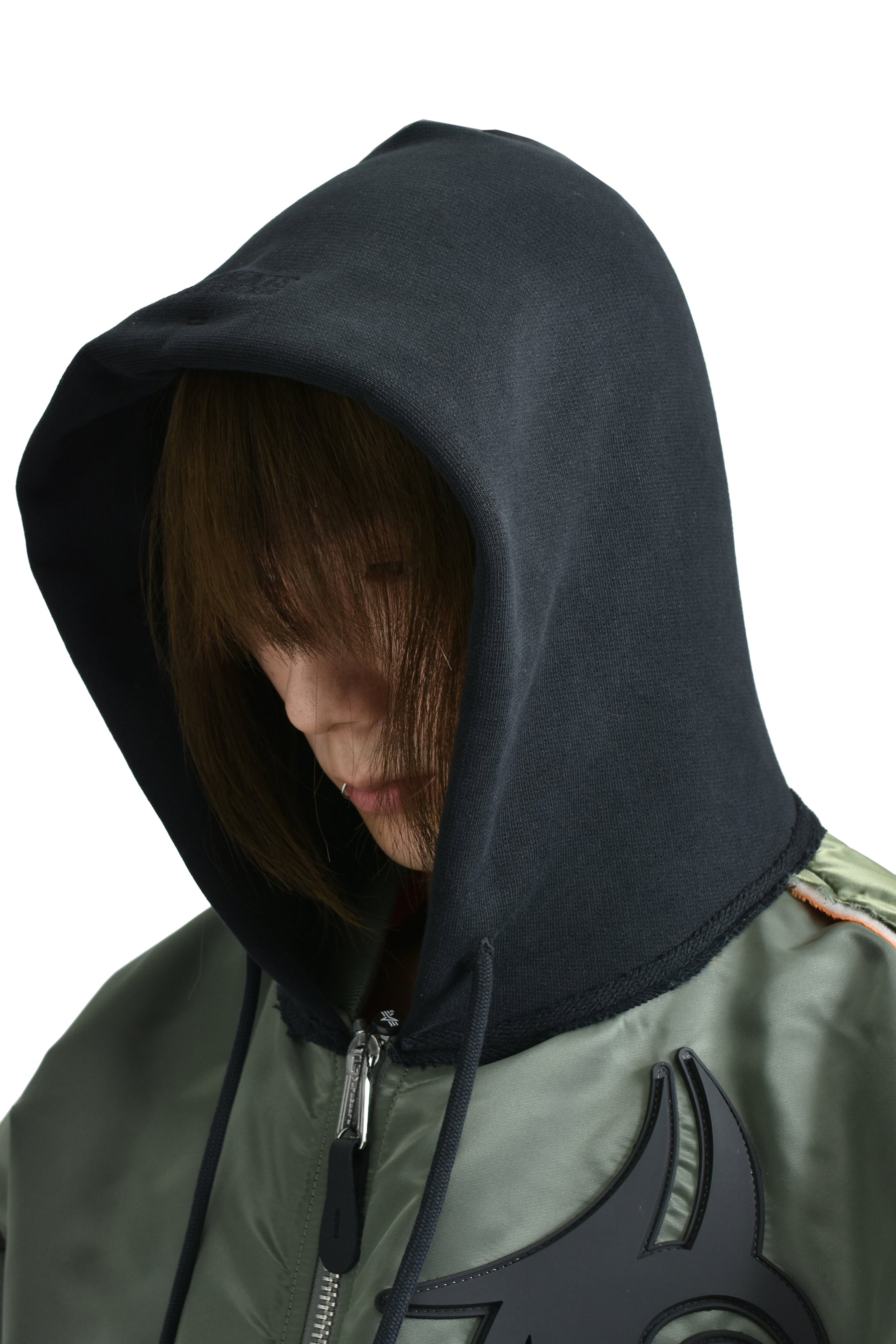 TRIBAL REWORKED BOMBER JACKET / GRN / BLK 