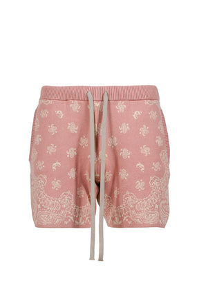PAISLEY KNIT SHORTS / PNK