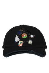 VINTAGE CAP & PINS BLACK PIN BADGE BOLOCAP / BLK