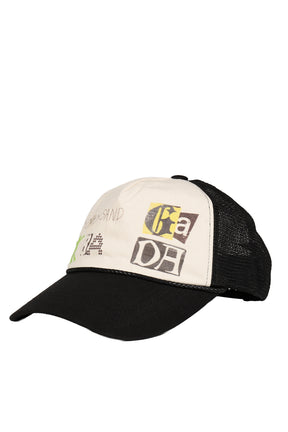 YY PHONETIC TRUCKER CAP / BLK