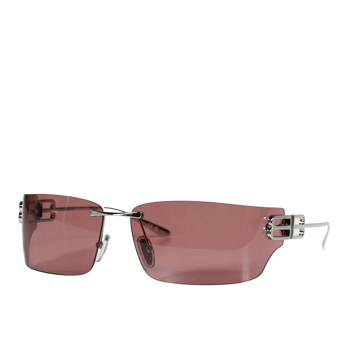 BALENCIAGA サンバイザー BALENCIAGA バレンシアガ アイウェア BB0485SA-004 / SIL RED - NUBIAN