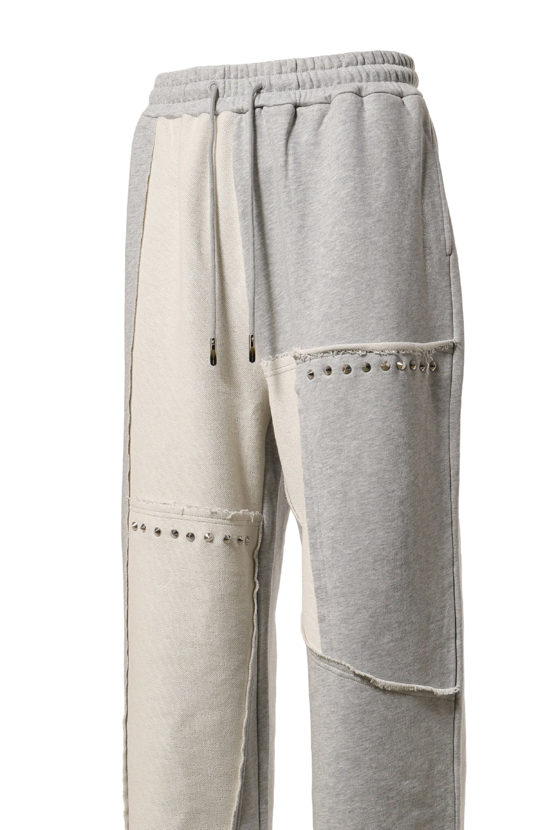 PANELLED STRAIGHT SWEATPANTS / GRY