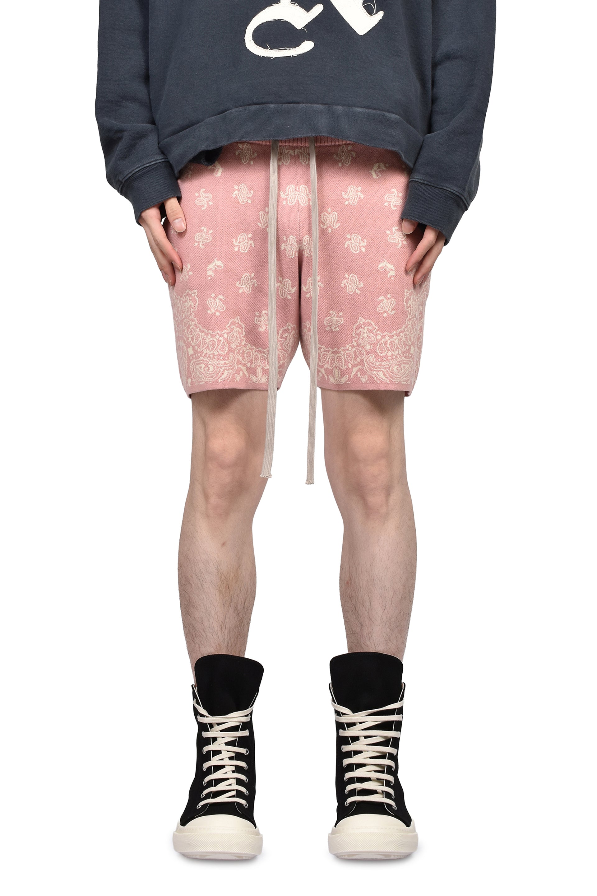 PAISLEY KNIT SHORTS / PNK
