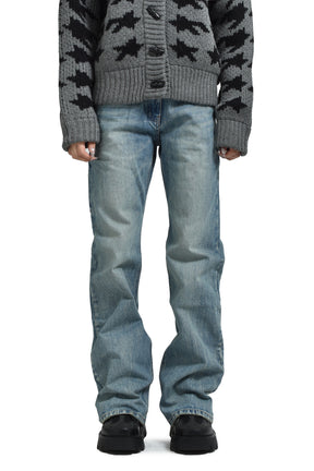 DENIM TRUCKER PANTS / BLU 