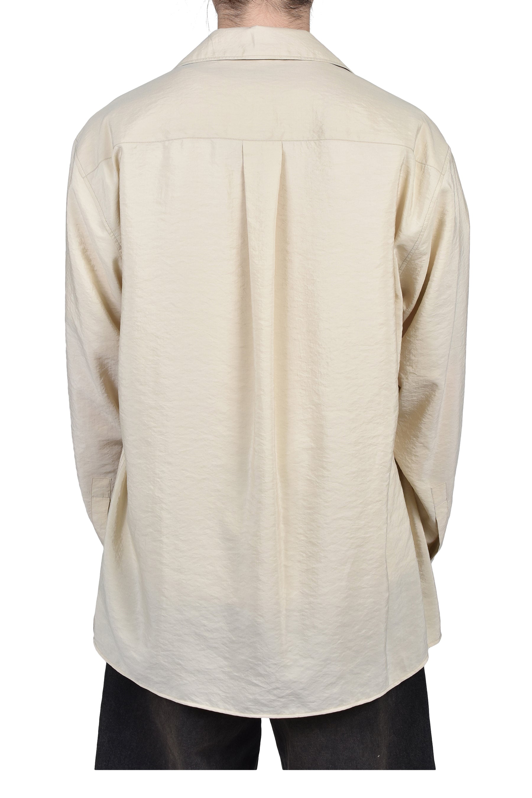 CONVERTIBLE COLLAR SHIRT / OAT MILK