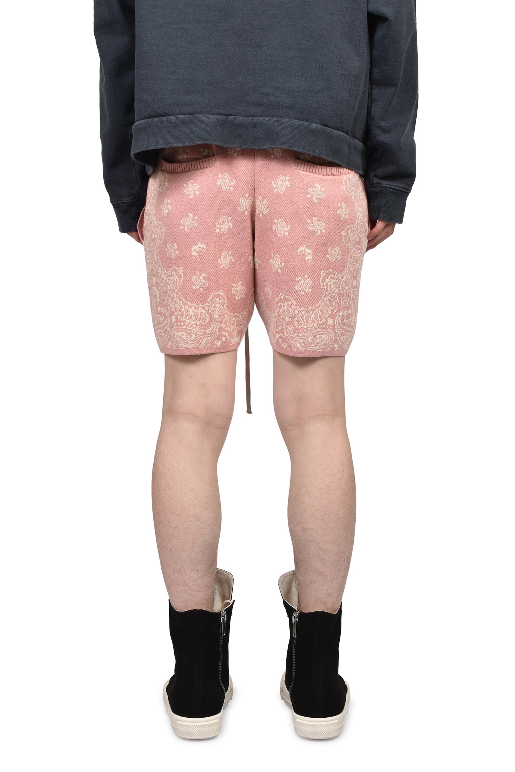 PAISLEY KNIT SHORTS / PNK