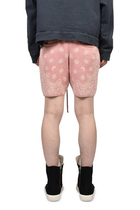 PAISLEY KNIT SHORTS / PNK