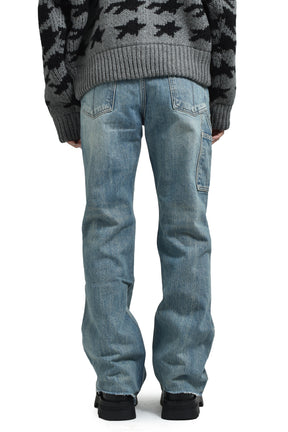 DENIM TRUCKER PANTS / BLU 