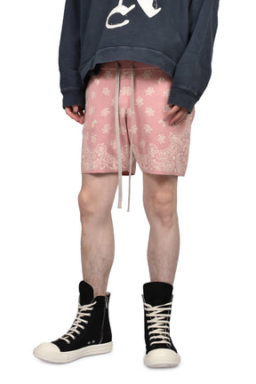 PAISLEY KNIT SHORTS / PNK