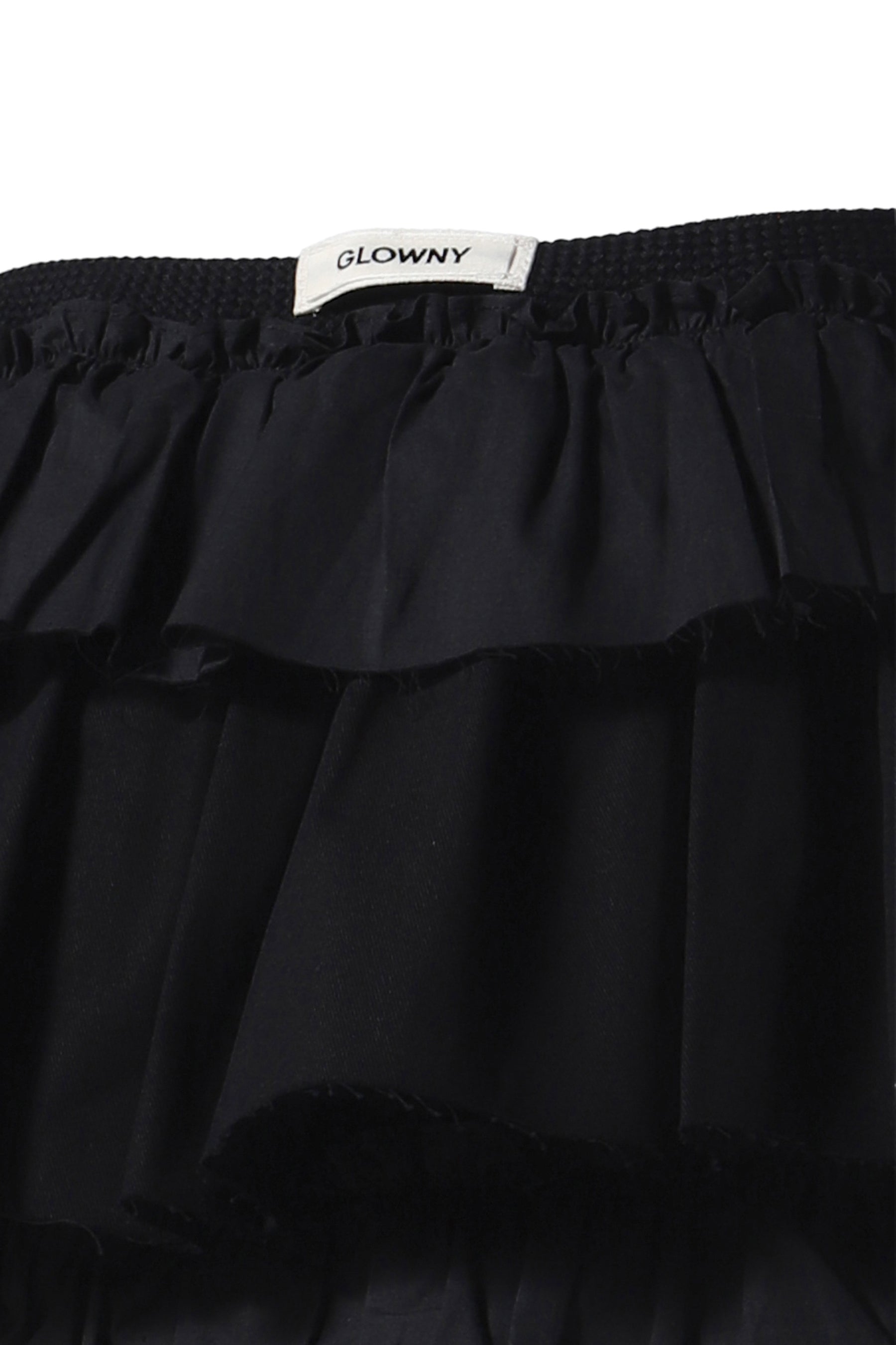 GIRLFRIEND RUFFLE MINI SKIRT / BLK