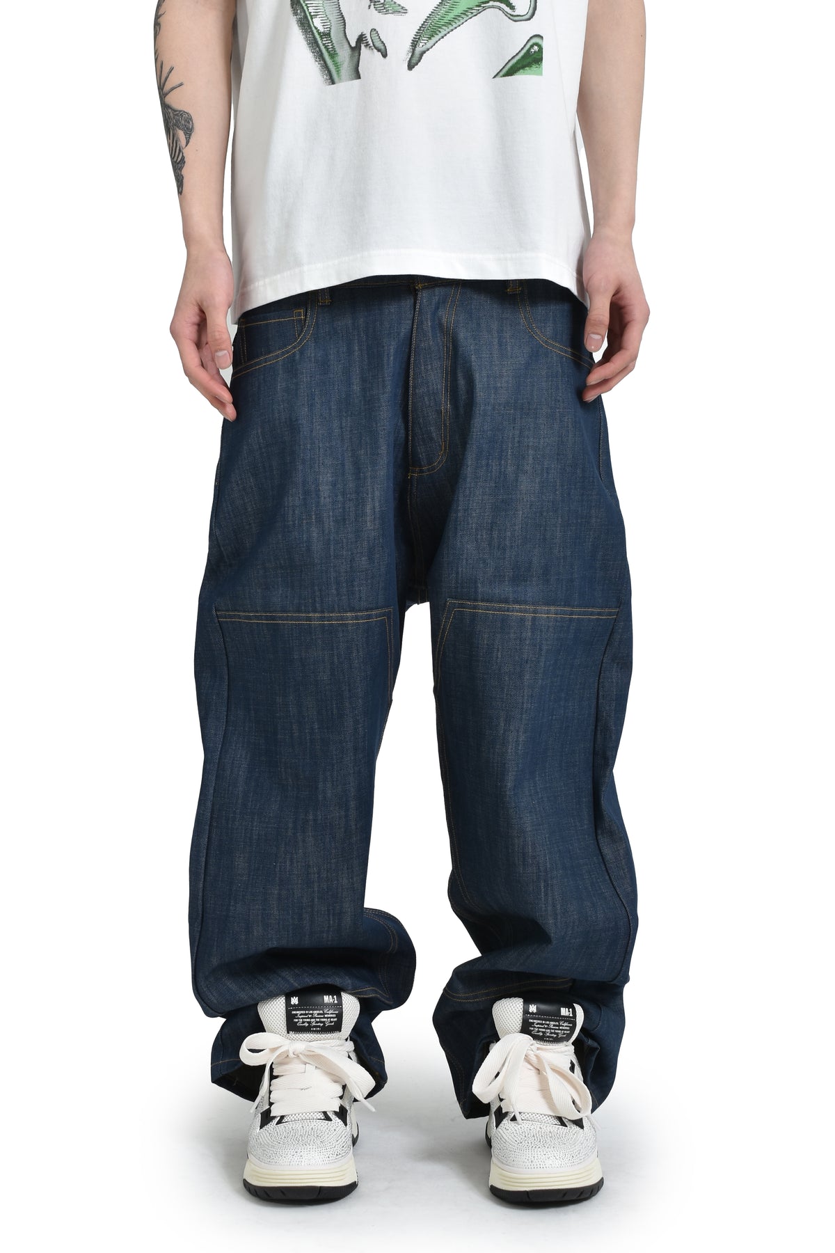 MORI TROUSERS-BAGGY / IND