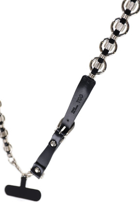 RING METAL PHONE STRAP / BLK