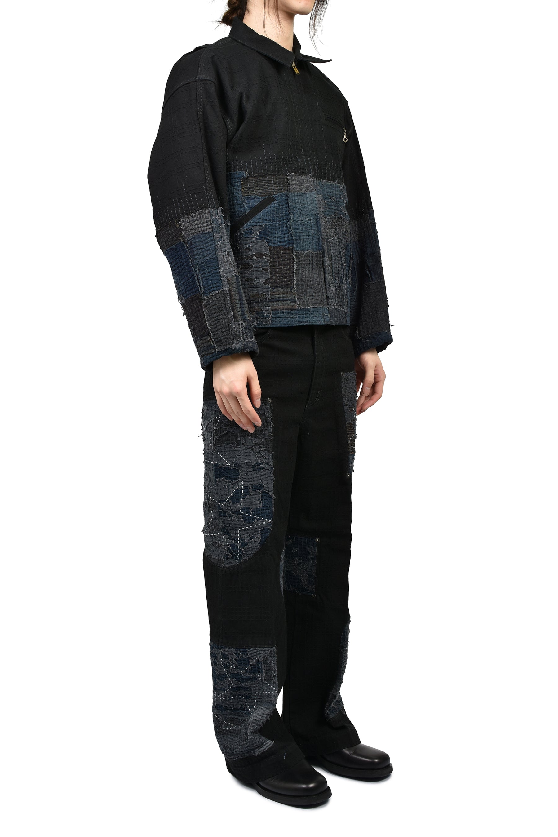 DEAR BORO TUXEDO PANTS / BLK
