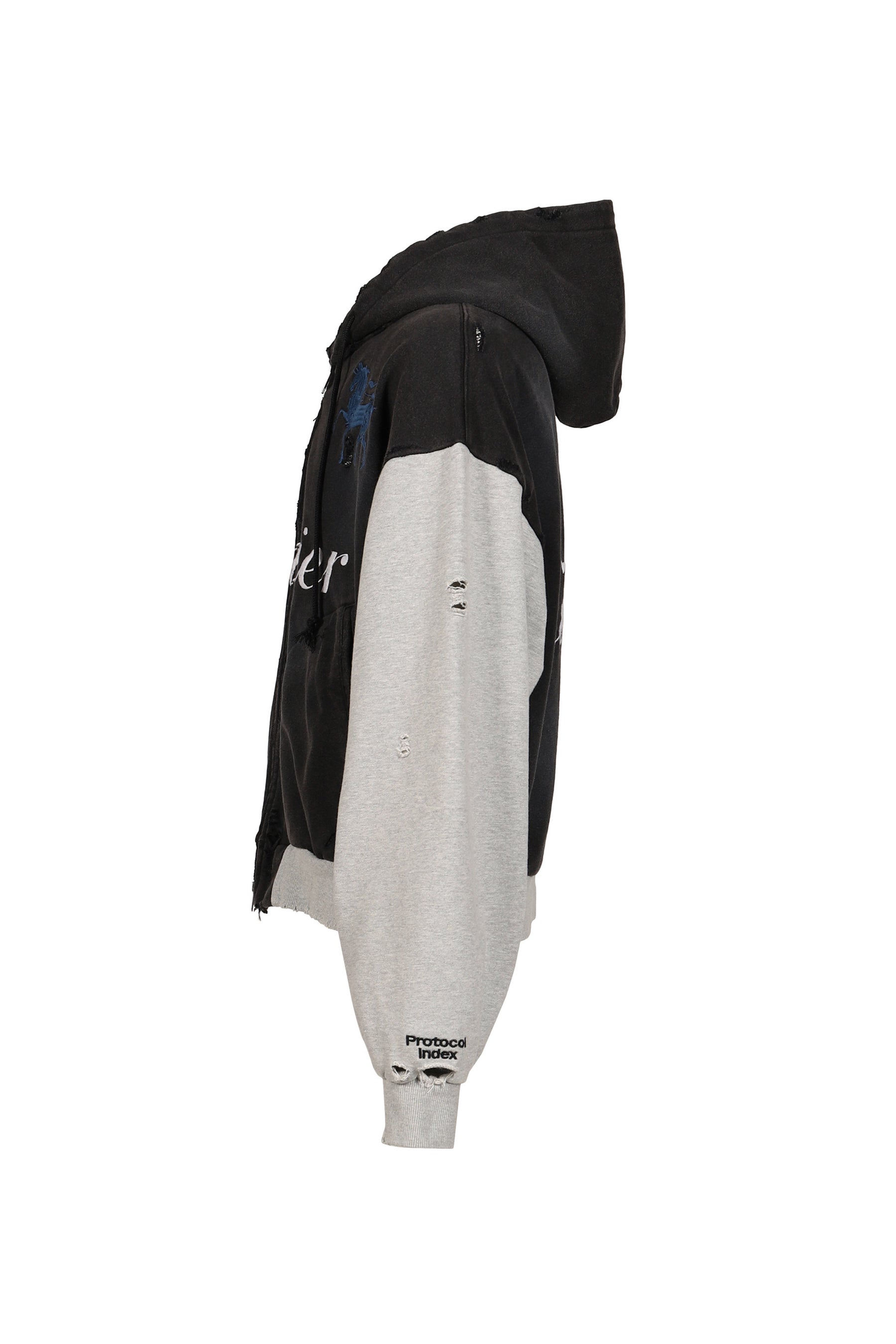 CUNTIER ZIP HOODIE / BLK