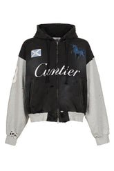 CUNTIER ZIP HOODIE / BLK