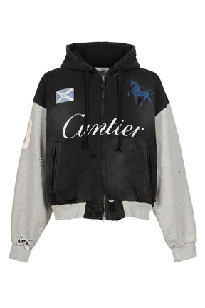 CUNTIER ZIP HOODIE / BLK